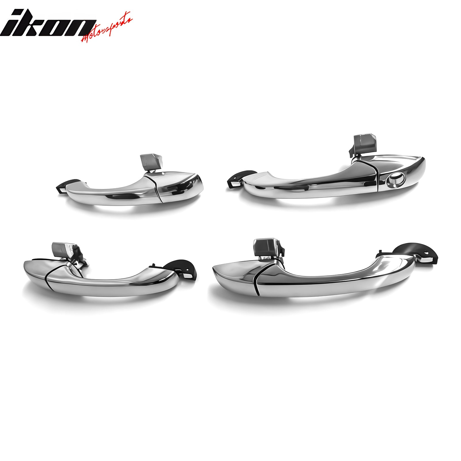 Fits 07-12 Dodge Caliber Chrome ABS Door Handle Covers Cap Trims w/ 1 Key Hole