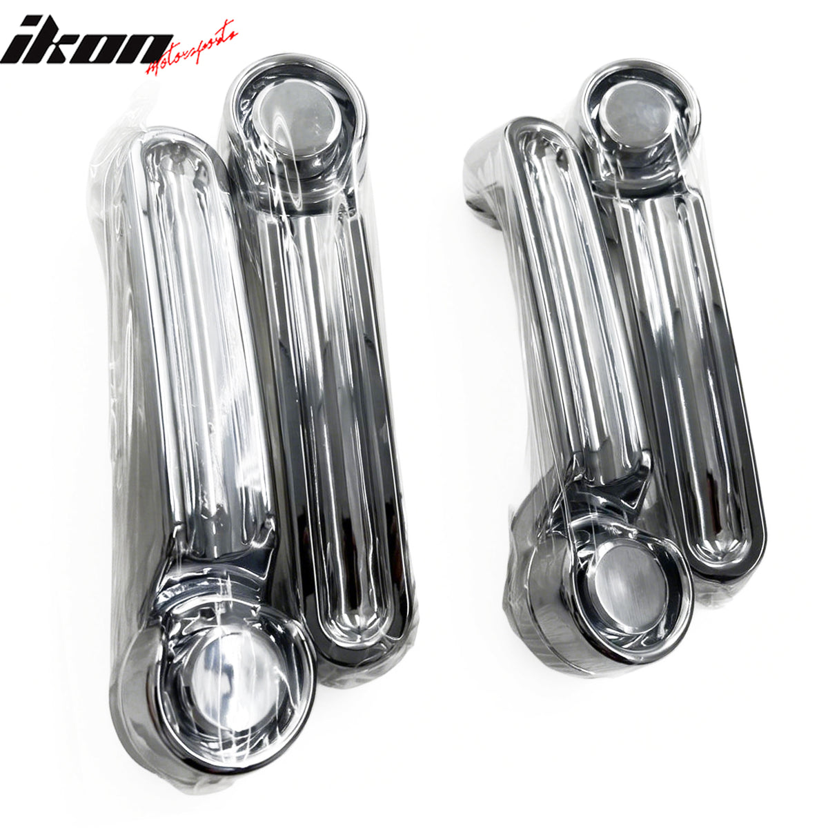 IKON MOTORSPORTS Door Handle Cover, Compatible with 2007-2011 Dodge Nitro, Chrome ABS Door Handle Protector Cap, 4PCS