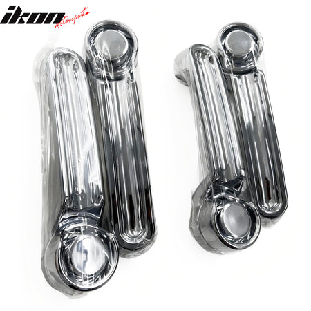IKON MOTORSPORTS Door Handle Cover, Compatible with 2007-2011 Dodge Nitro, Chrome ABS Door Handle Protector Cap, 4PCS
