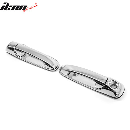 For 02-08 Dodge Ram 1500 2500 3500 05-11 Dakota Door Handle Covers w/ 1 Key Hole