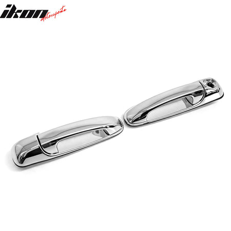 For 02-08 Dodge Ram 1500 2500 3500 05-11 Dakota Door Handle Covers w/ 1 Key Hole