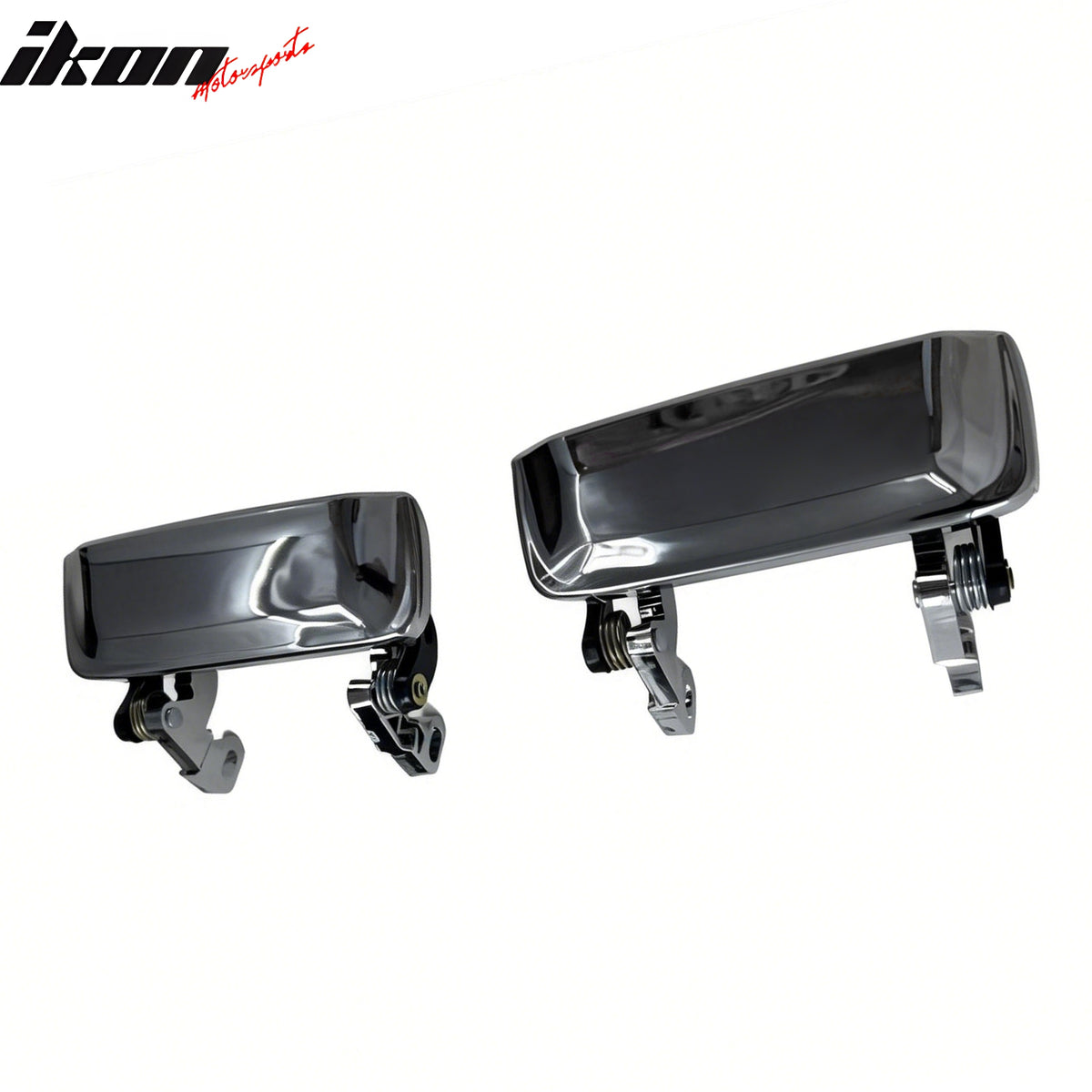 IKON MOTORSPORTS Door Handle Cover, Compatible with 1998-2011 Ford Ranger, Chrome ABS Door Handle Protector Cap, 2PCS