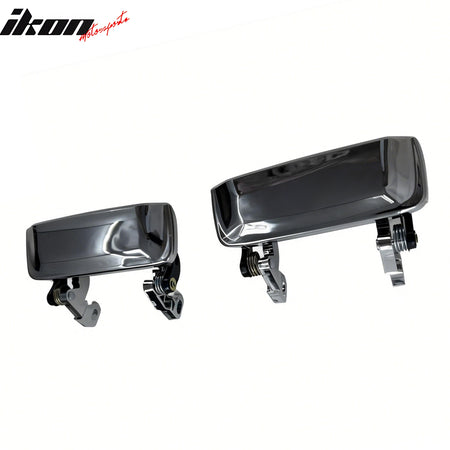 IKON MOTORSPORTS Door Handle Cover, Compatible with 1998-2011 Ford Ranger, Chrome ABS Door Handle Protector Cap, 2PCS
