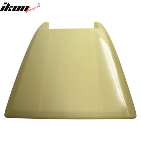 IKON MOTORSPORTS Front Air Intake Vent Hood Scoop, Compatible with 2009-2018 Dodge Ram 1500 Except Sport & Rebel, with Gel Screen Decal Unpainted Front Bonnet Trim Cover Decor