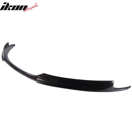 Front Bumper Lip Compatible With 2008-2013 BMW E82, M-Tech M Sport Only Carbon Fiber CF Front Lip Protector Splitter by IKON MOTORSPORTS, 2009 2010 2011 2012