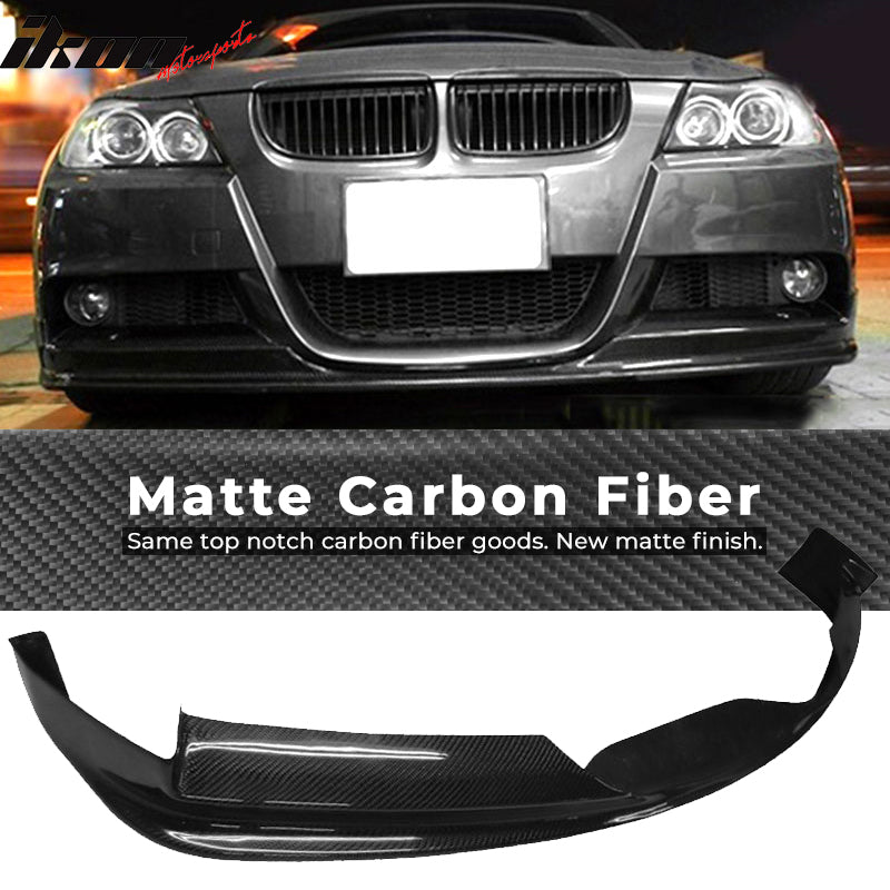 2005-2008 BMW E90 M-Tech M-Sport 3D Front Bumper Lip Carbon Fiber