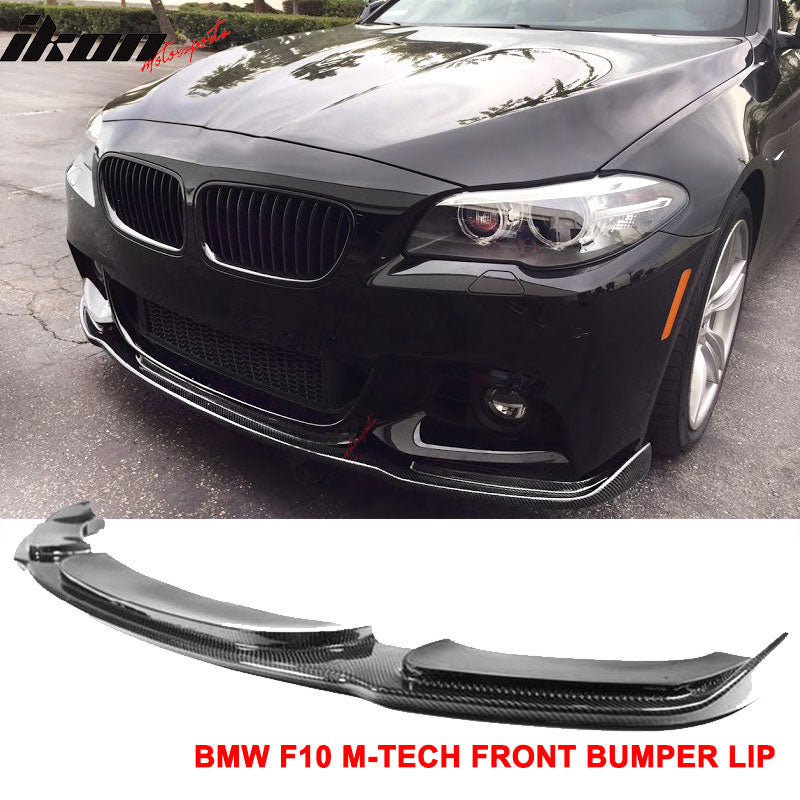 2011-2016 BMW F10 M Sport HM Front Bumper Lip Spoiler Carbon Fiber CF