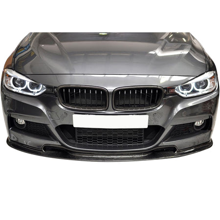 Fits 12-18 BMW F30 F31 M-Tech M-Sport VR Front Bumper Lip Matte Carbon Fiber