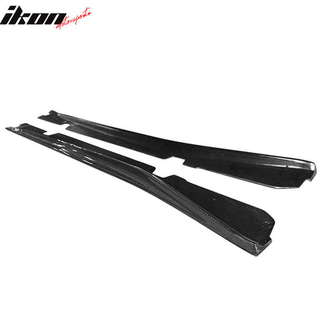 Fits 14-19 Chevrolet Corvette C7 ST Style Side Skirts 2PC - Matte Carbon Fiber