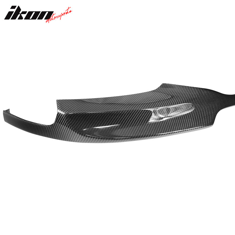 Fits 11-16 BMW F10 M-Tech M-Sport V Style Front Bumper Lip - Matte Carbon Fiber