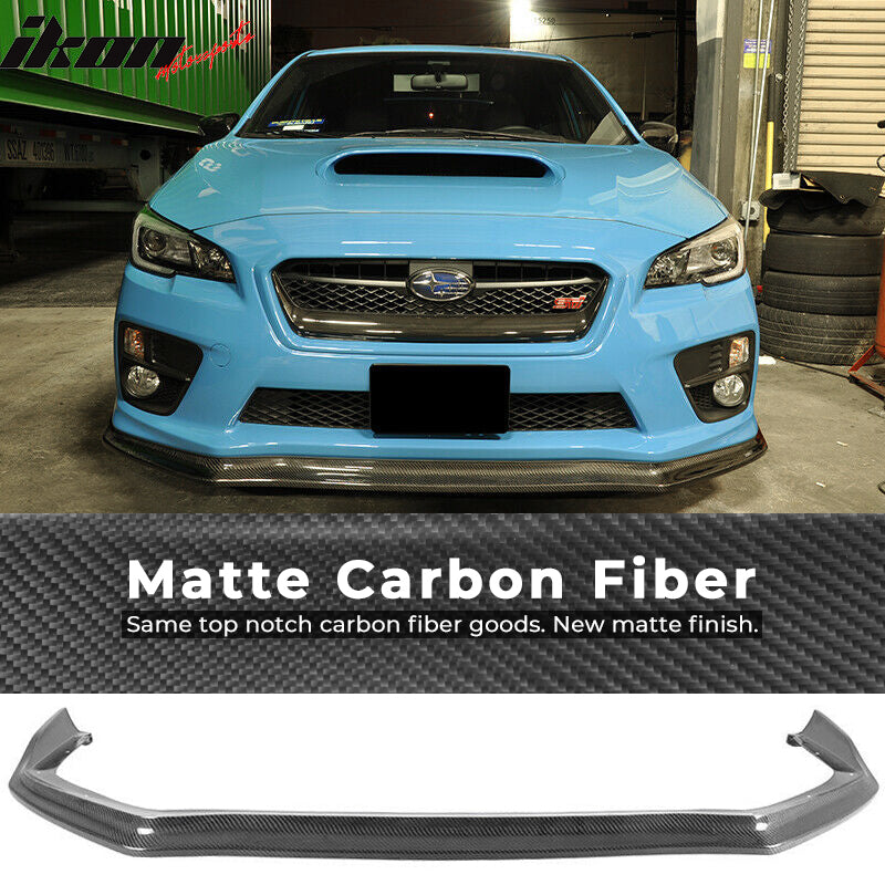 2015-2017 Subaru WRX STI CS Style Front Bumper Lip Real