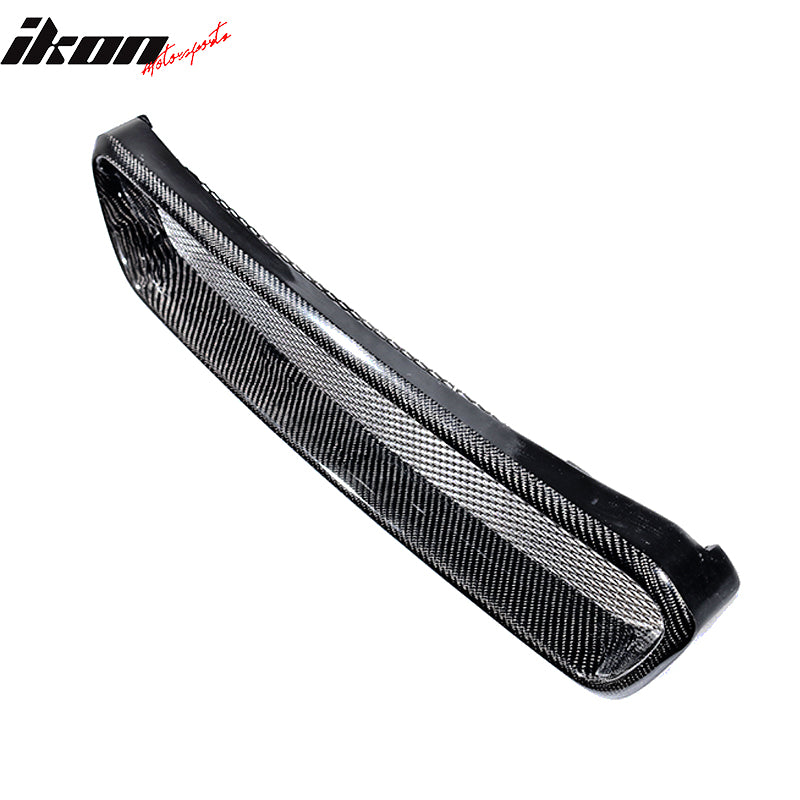 Fits 15-17 Subaru WRX STI CS Style Front Grille Cover Trim - Matte Carbon Fiber