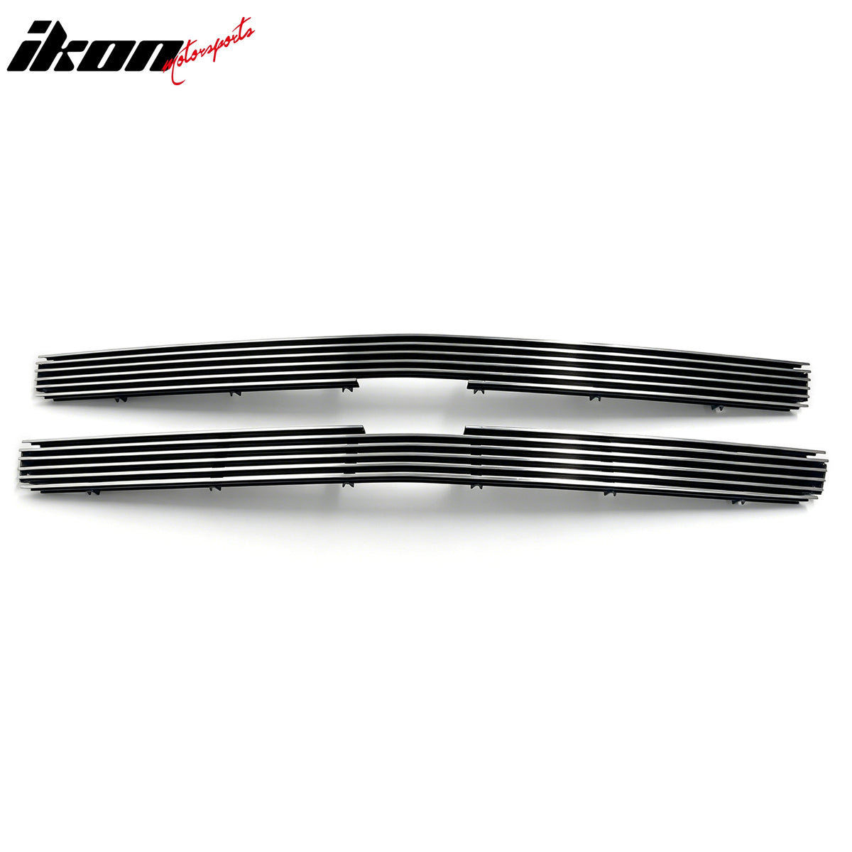 IKON MOTORSPORTS Front Upper Grille, Compatible with 1999-2006 Chevrolet Silverado 1500/1500HD/2500/3500/Suburban/Tahoe, Chrome Replacement Front Bumper Hood Grill, 2PCS