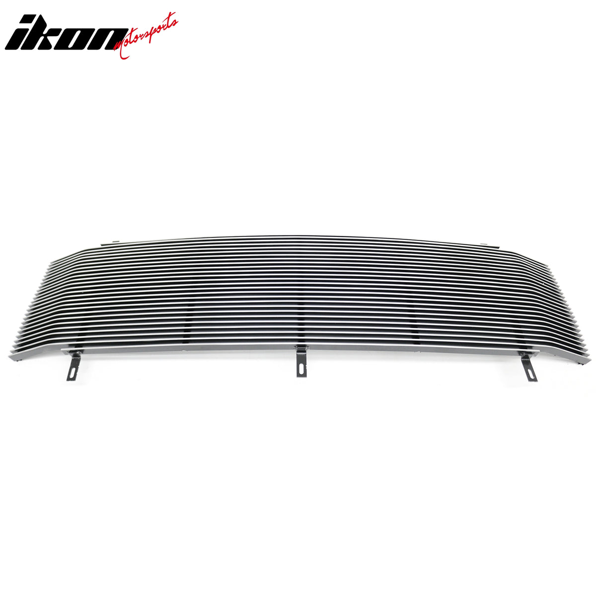 IKON MOTORSPORTS Front Upper Grille, Compatible with 1999-2003 Ford F-250/F-350 Super Duty/Excursion, Chrome Replacement Front Bumper Hood Grill, 1Piece