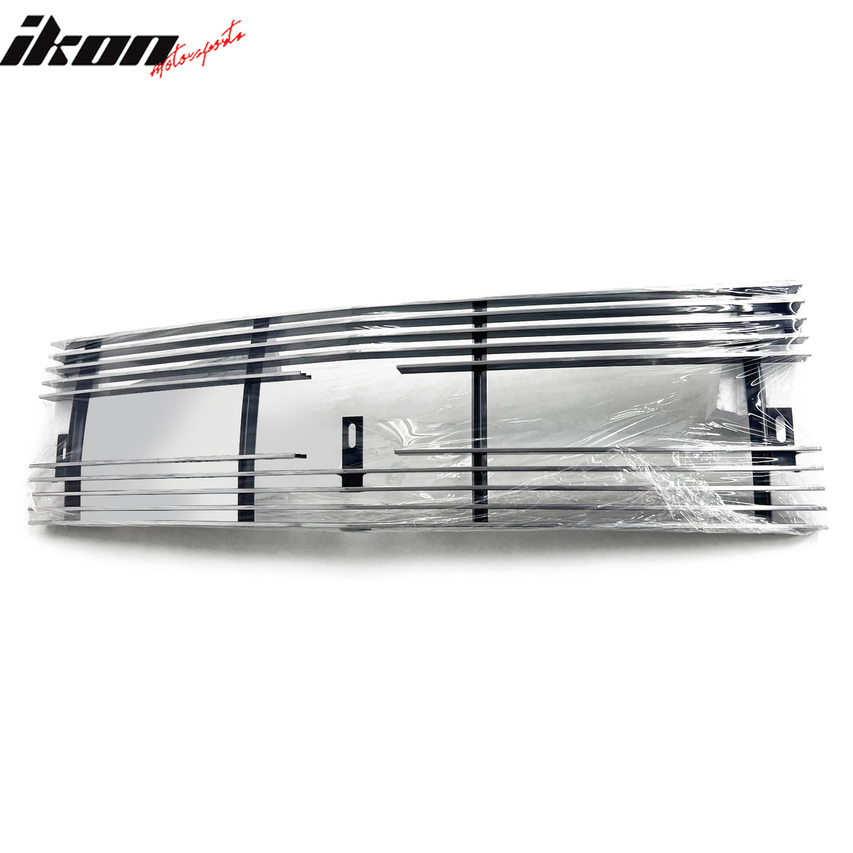 IKON MOTORSPORTS Front Upper Grille Insert, Compatible with 1998-2002 Chevrolet S10, Chrome Replacement Front Bumper Hood Billet Grill Grille Assembly