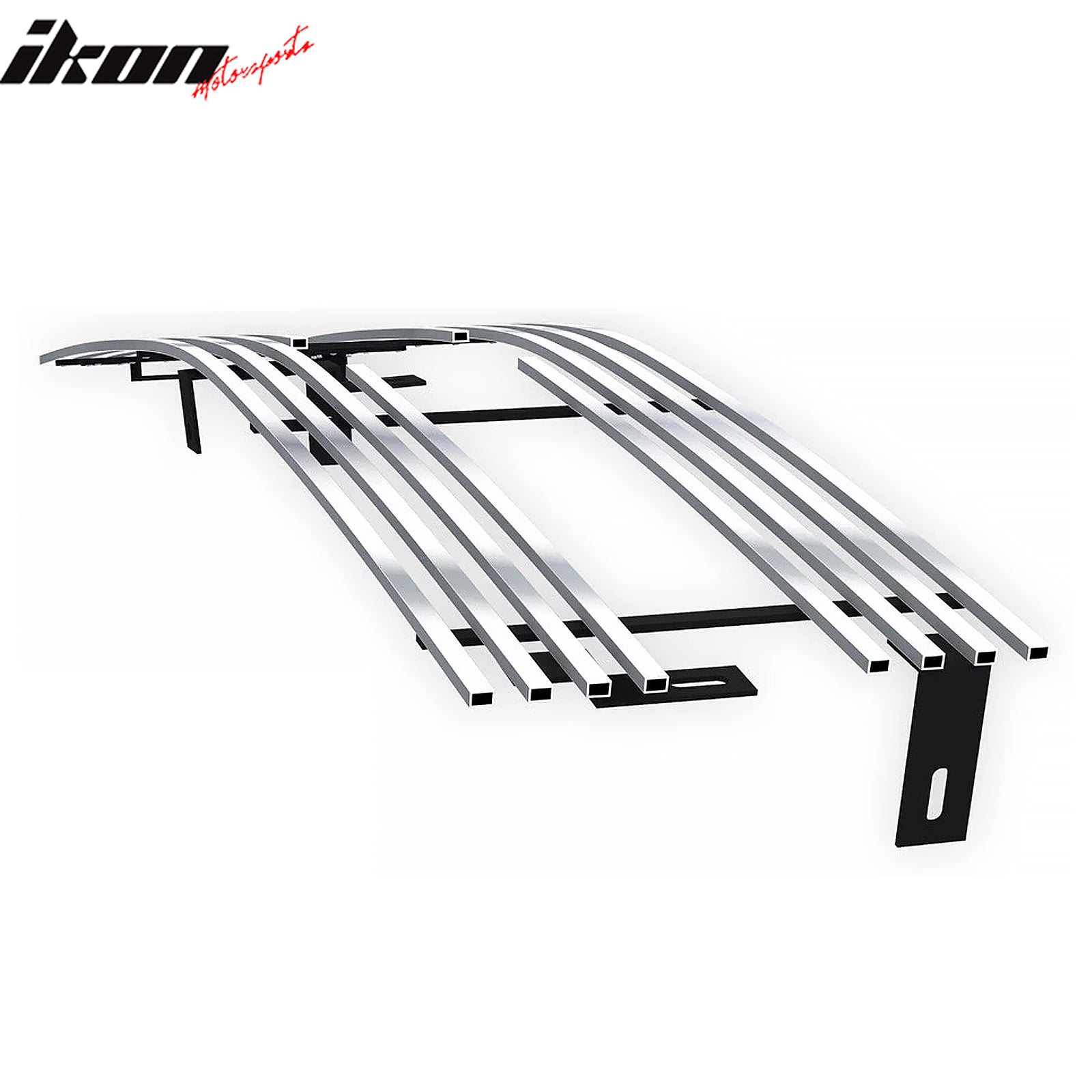 IKON MOTORSPORTS Front Upper Grille Insert, Compatible with 1998-2002 Chevrolet S10, Chrome Replacement Front Bumper Hood Billet Grill Grille Assembly