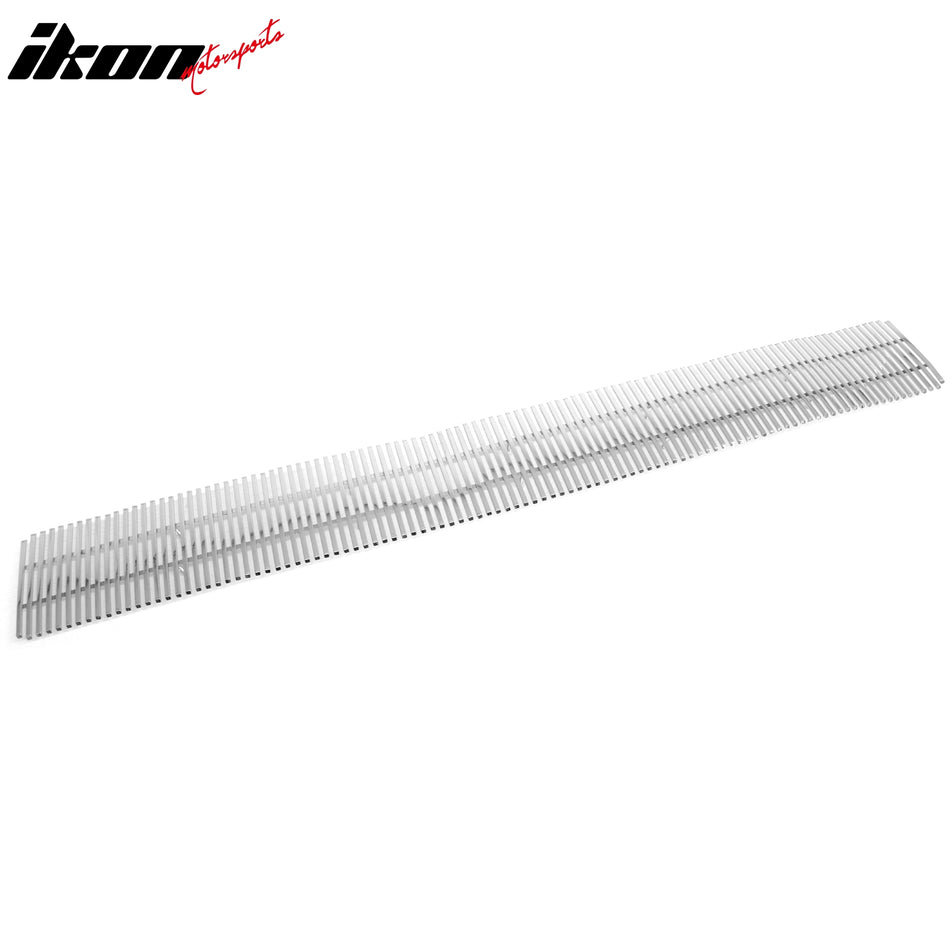 IKON MOTORSPORTS Front Lower Grille, Compatible with 2005-2006 Lincoln Navigator, Chrome Stainless Steel Billet Style Replacement Front Bumper Hood Grill, 1Piece