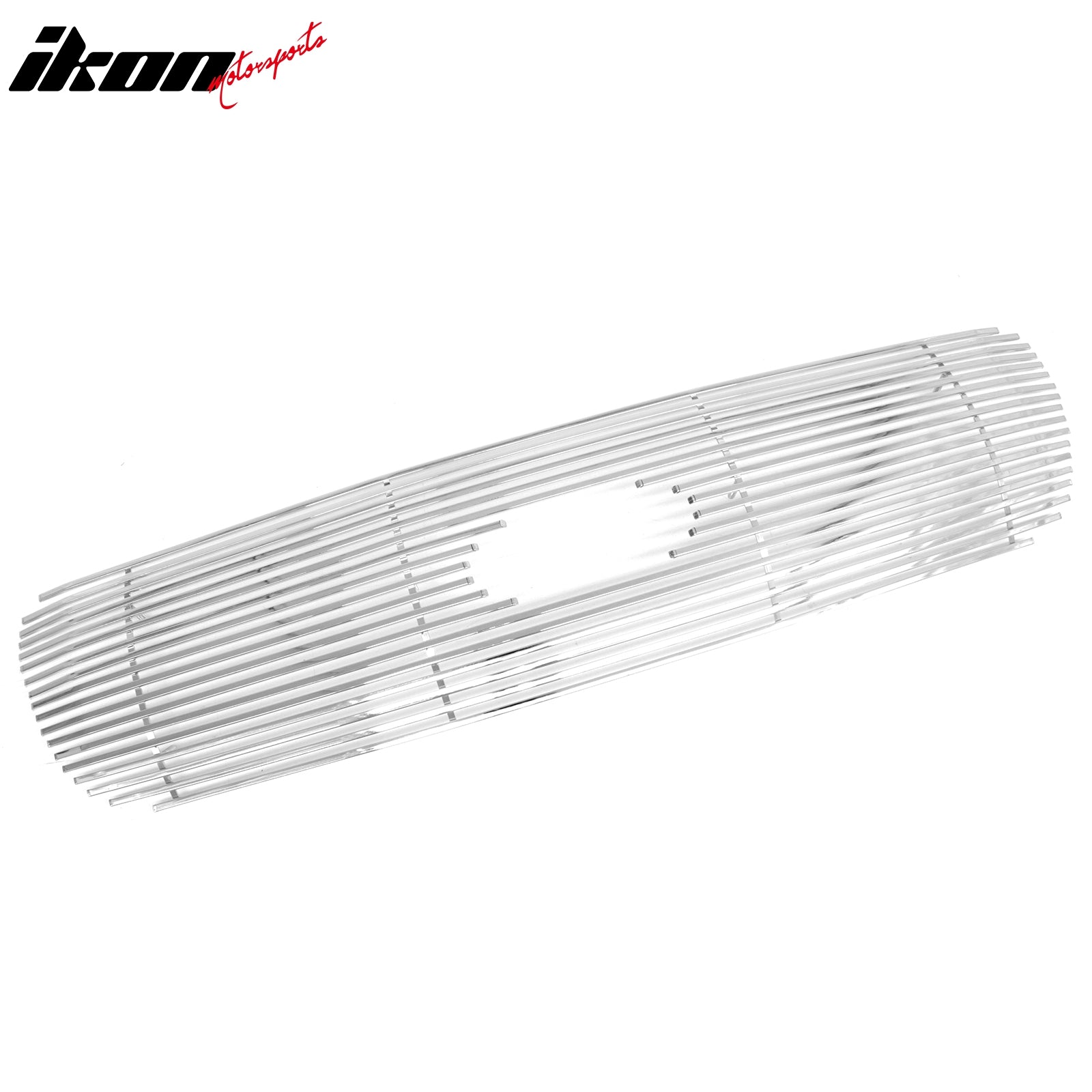 Fit 1999-2002 Ford Expedition Front Upper Grille Insert Billet Style Chrome