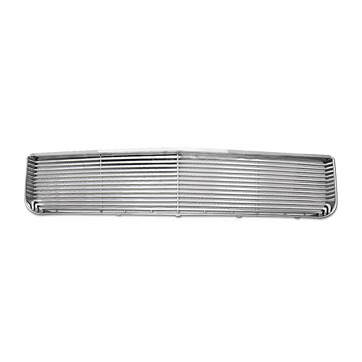 Chrome car grille on a white background