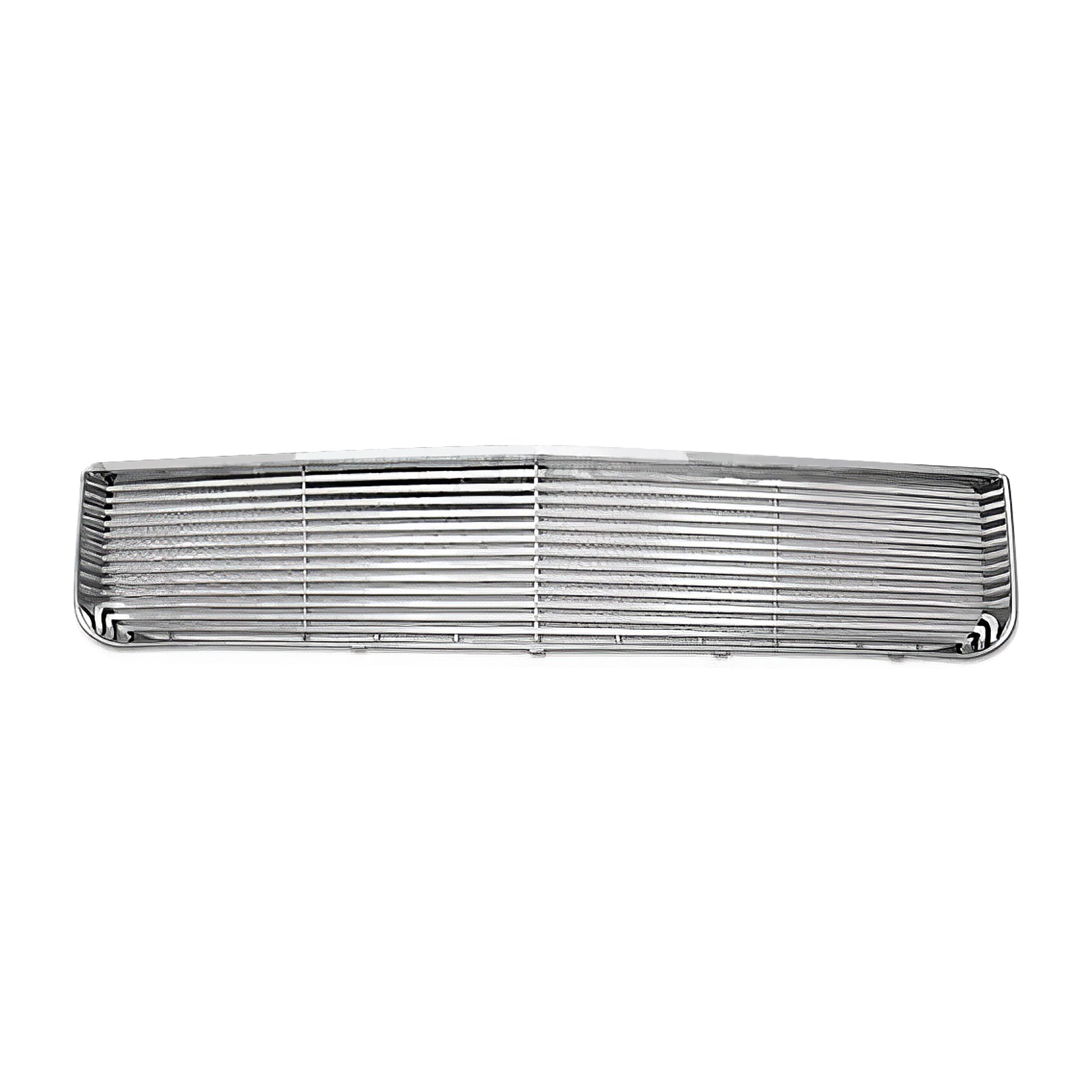 Chrome car grille on a white background