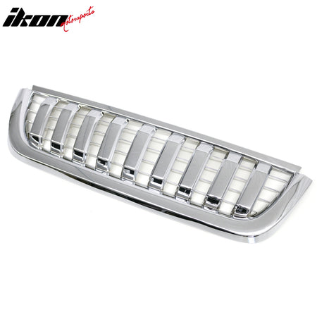 Fits 2002-2005 Ford Explorer Chrome Front Bumper Upper Grille Grill Replacement