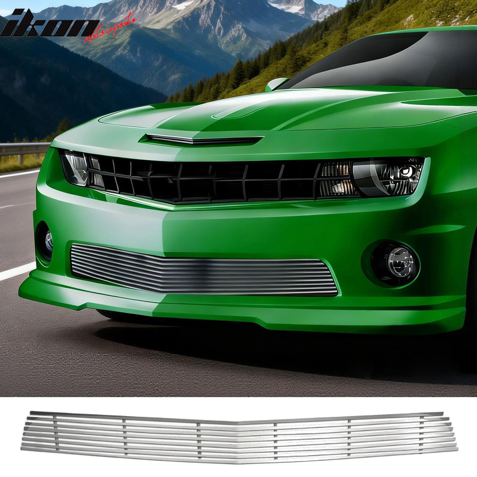 2010-2013 Chevy Camaro Front Bumper Hood Lower Billet Grille Insert Replacement Chrome Stainless Steel