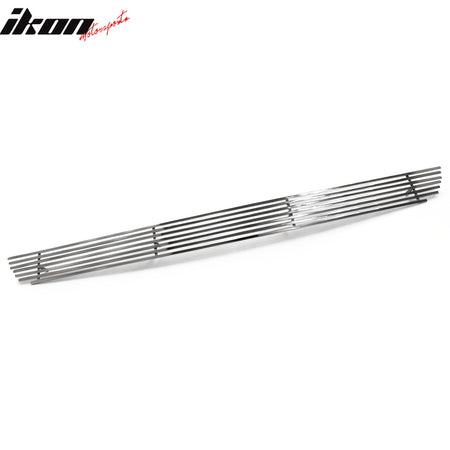 IKON MOTORSPORTS Front Lower Insert Grille, Compatible with 2015-2020 Chevrolet Colorado, Billet Style Chrome Stainless Steel Replacement Front Bumper Hood Grill 1PC