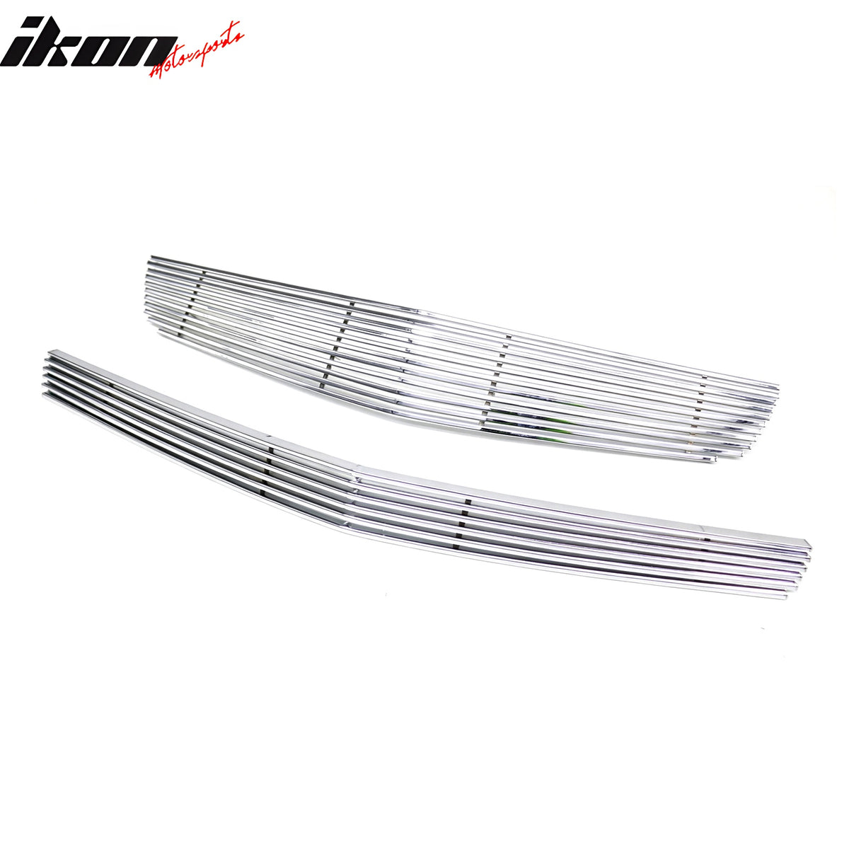 Fits 08-12 Chevy Malibu Billet Style Front Bumper Grille Insert Chrome Steel 4PC
