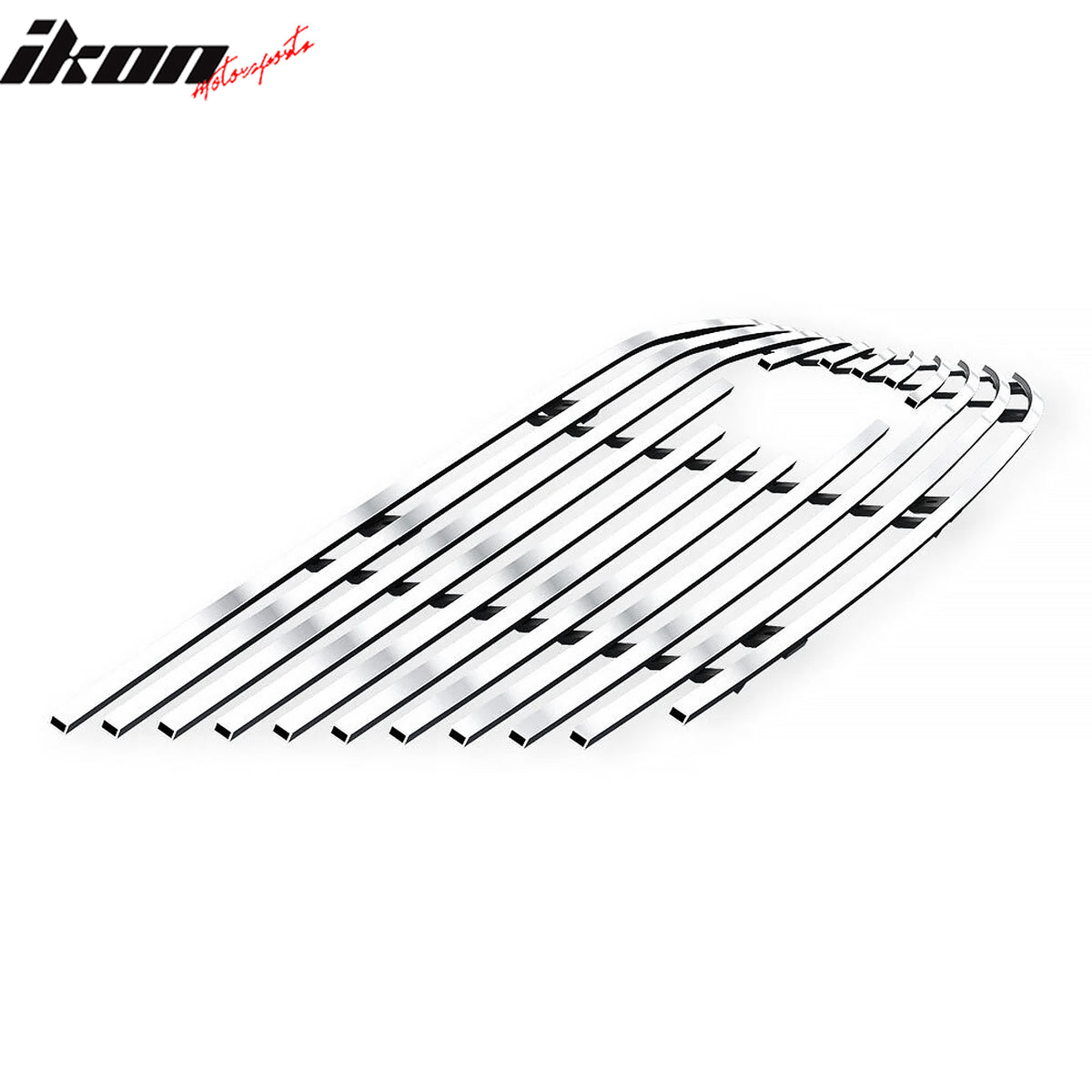 IKON MOTORSPORTS Front Upper Grille Insert, Compatible with 2014-2017 Chevrolet Traverse, Billet Style Chrome Stainless Steel Replacement Front Bumper Hood Billet Grill Grille Assembly