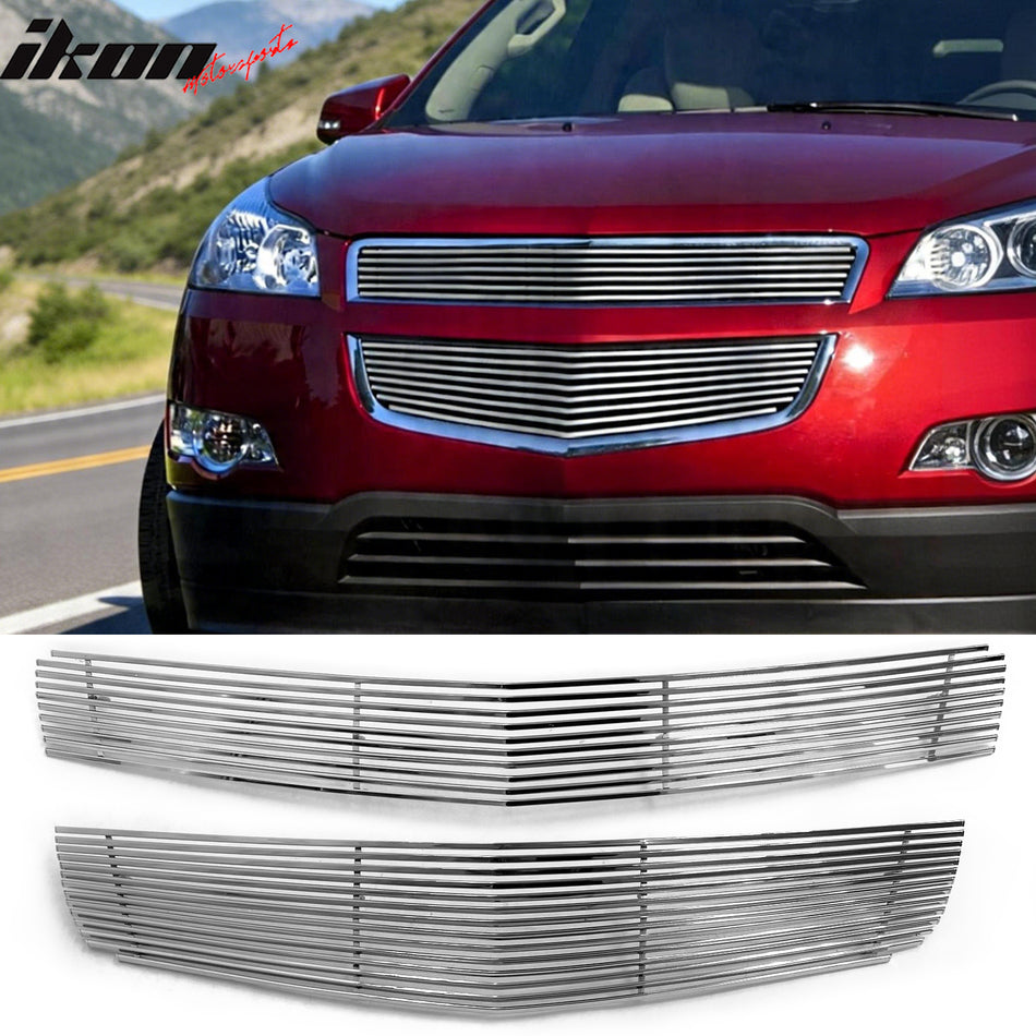 2009-2012 Chevrolet Traverse Chrome Front Upper Billet Grille Insert