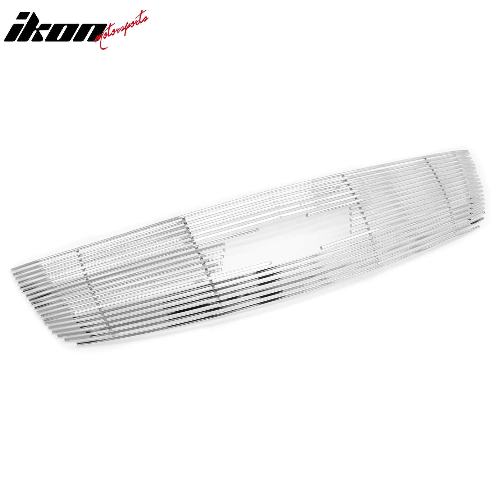 IKON MOTORSPORTS Front Upper Grille, Compatible with 2013-2017 Chevrolet Traverse, Chrome Stainless Steel Mesh Style Replacement Front Bumper Hood Grill, 1Piece