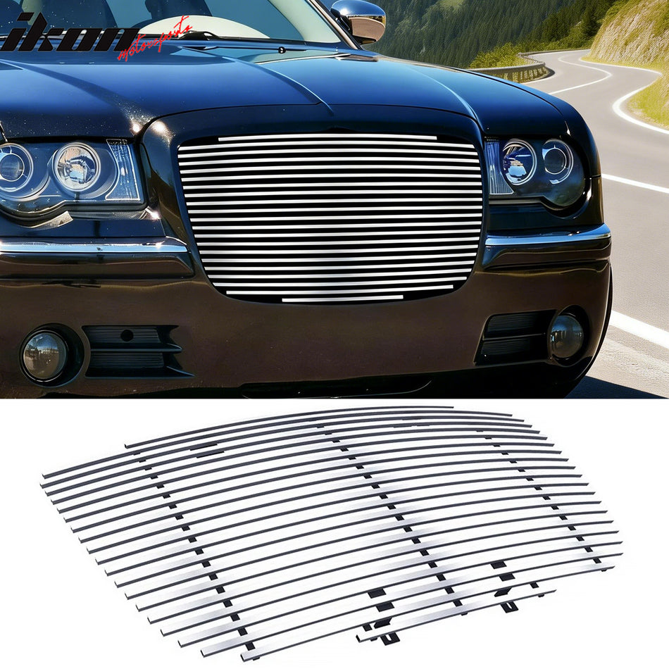 2005-2010 Chrysler 300/300C Chrome Billet Front Bumper Grille Stainless Steel