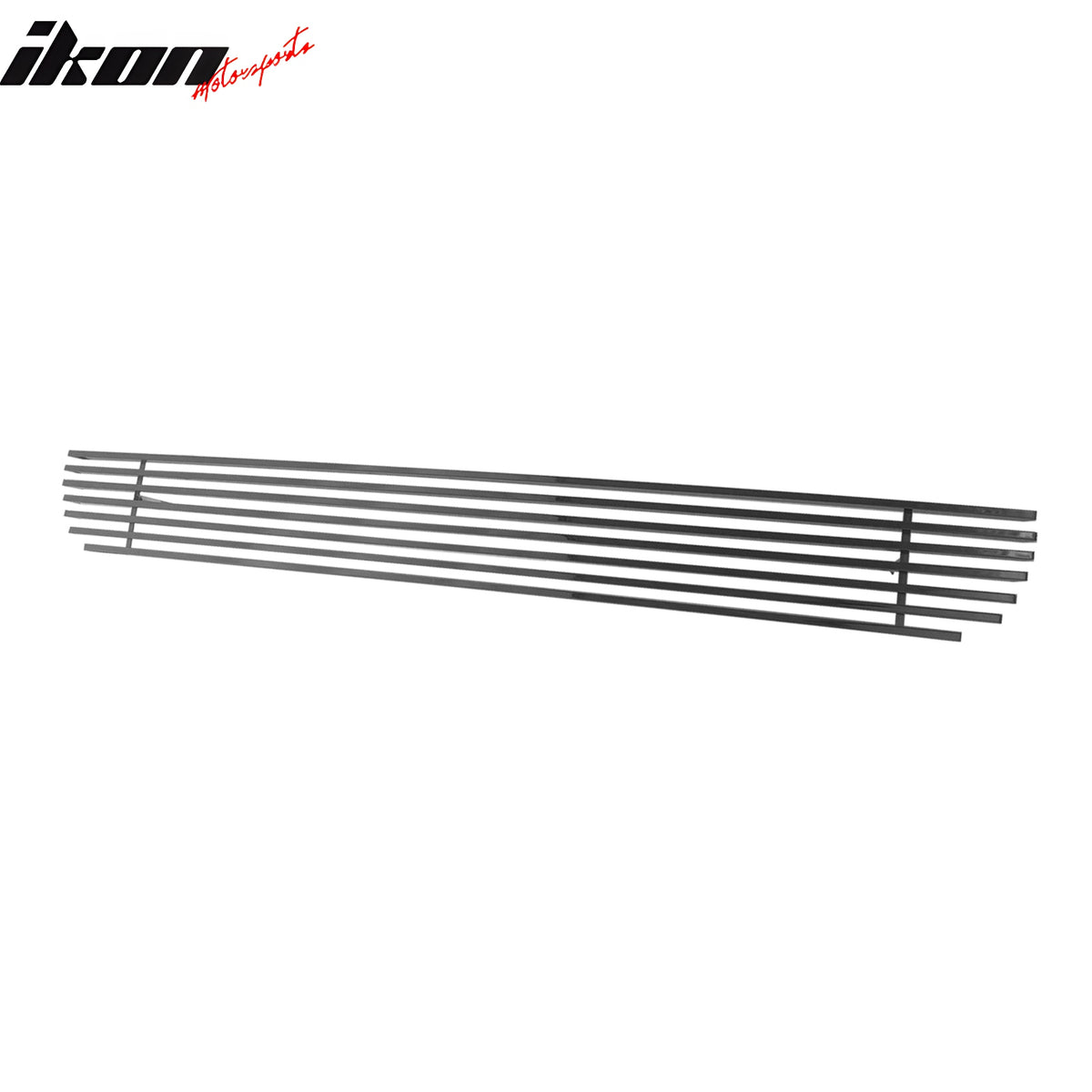 IKON MOTORSPORTS Front Bumper Lower Bottom Grille Insert, Compatible with 2004-2005 Ford F-150, Billet Style Chrome Stainless Steel Replacement Front Bumper Grill Assembly