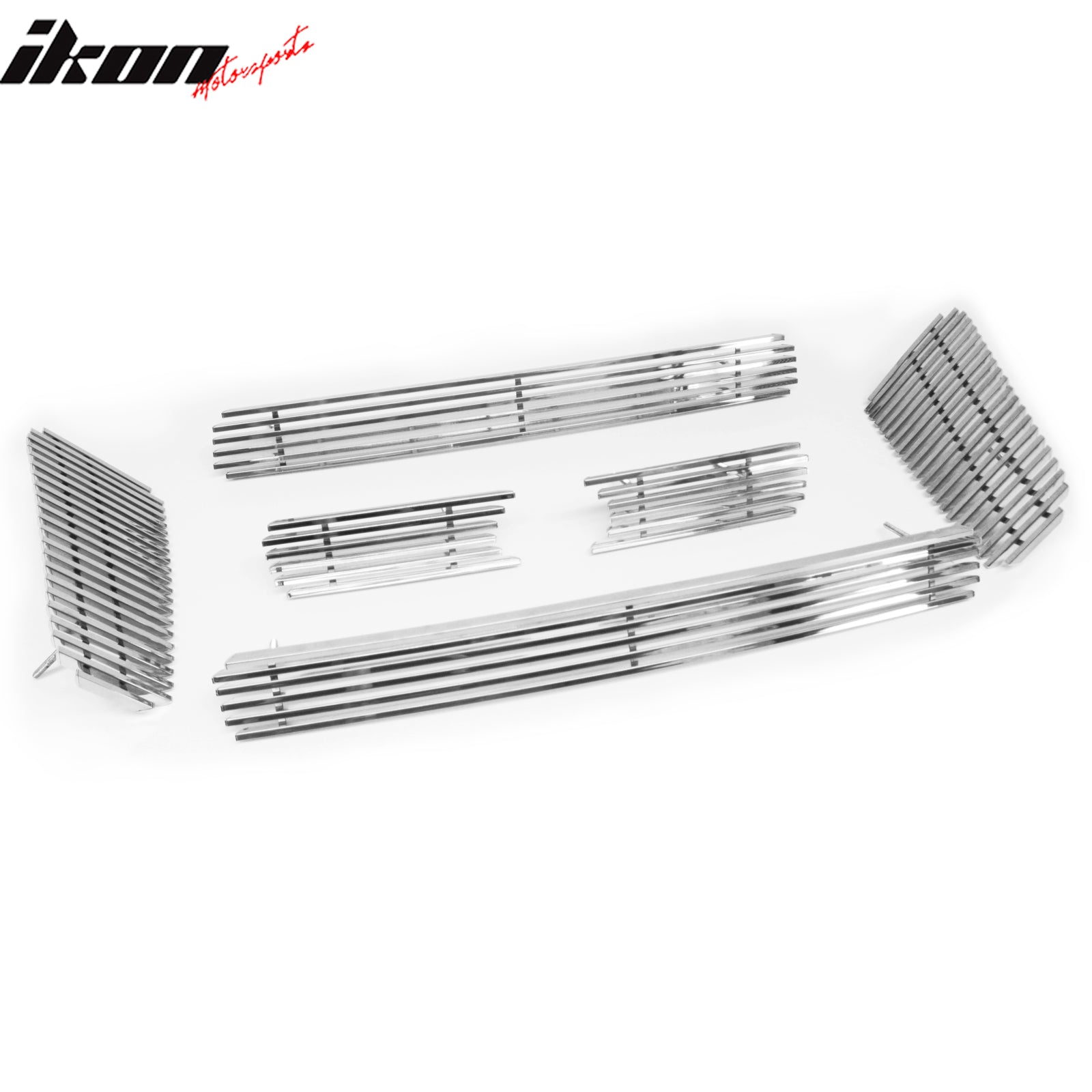 Clearance! Fits 04-08 Ford F-150 6PC Upper Grille Inserts Chrome Stainless Steel