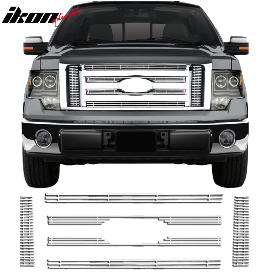 2009-2010 Ford F-150 FX4 Lariat Billet Chrome Grille Stainless Steel