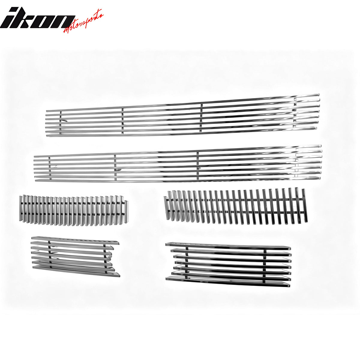 Fits 09-10 Ford F-150 King Ranch Billet Upper Grille Inserts - Stainless Steel