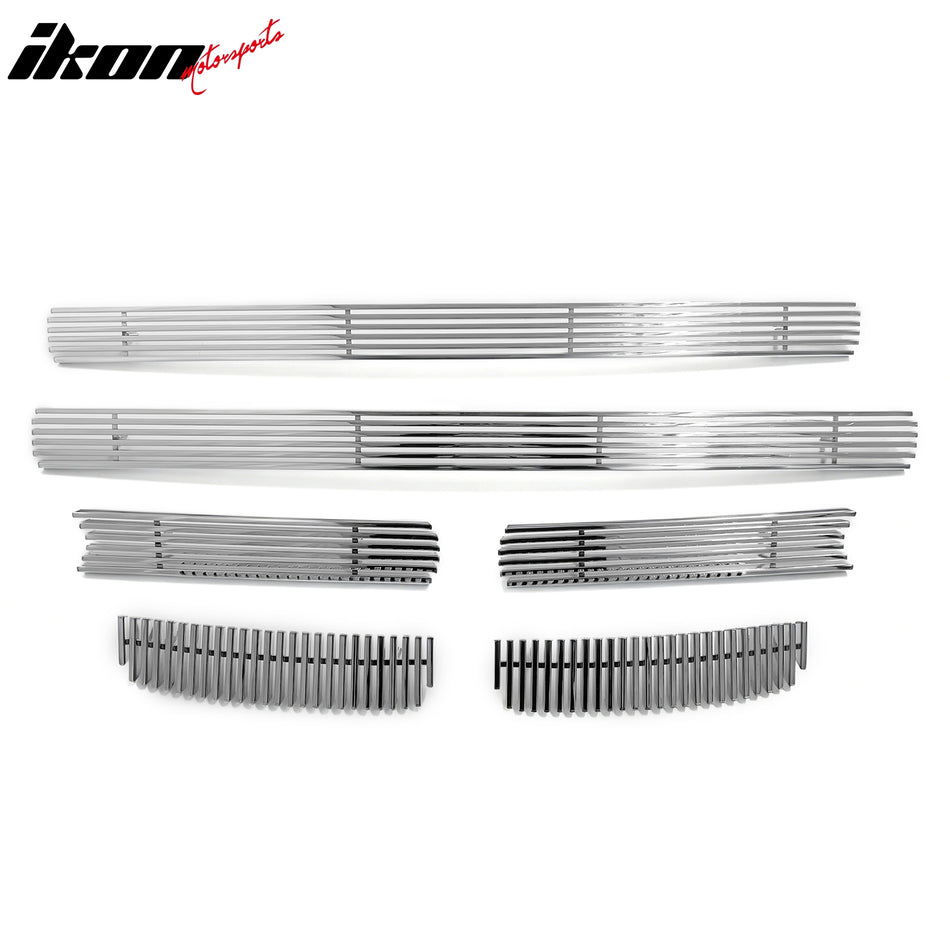 2005-2007 Ford F-250 F-350 Super Duty Billet Front Grille Chrome Stainless Steel