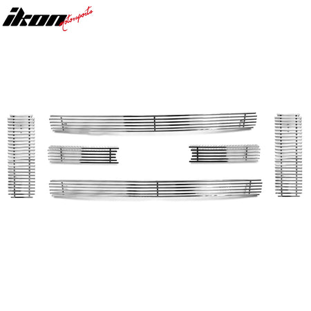 For 08-10 Ford F-250 F-350 Super Duty Billet Upper Grille Insert Stainless Steel