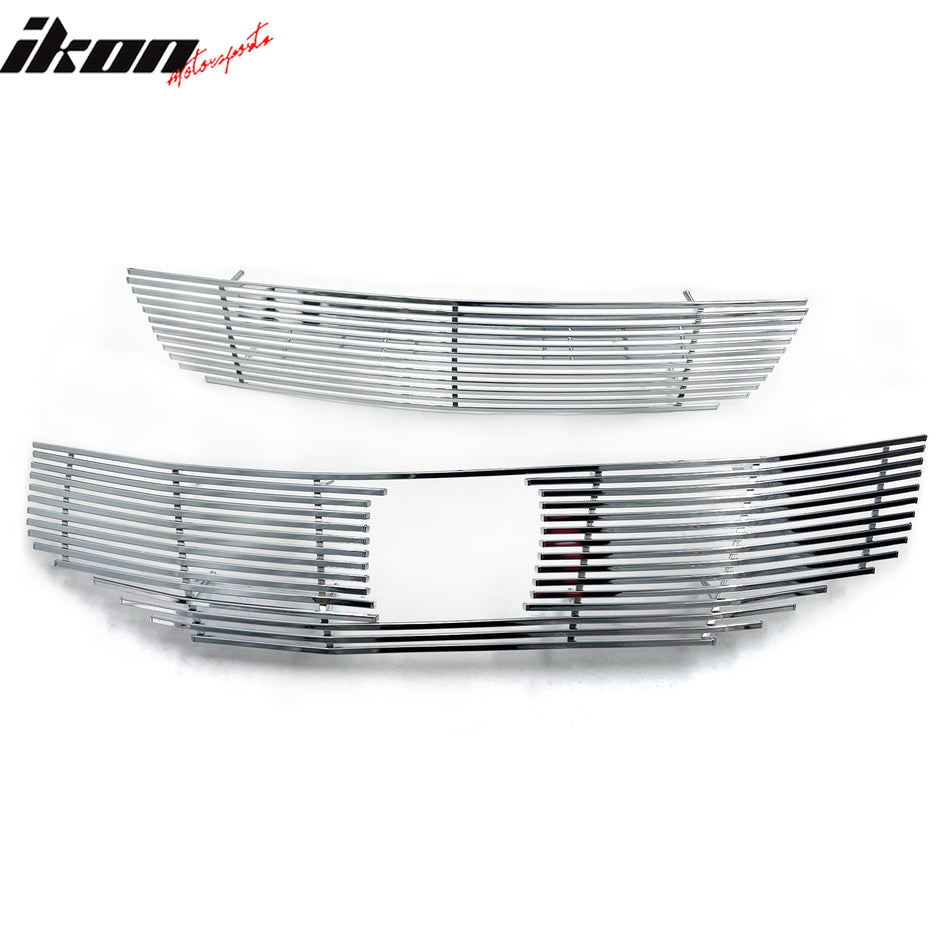2011-2012 Honda Accord Sedan Front Upper + Lower Billet Grille Insert
