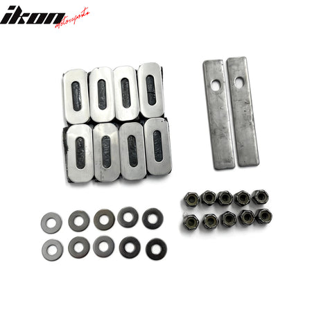 Fits 2011-2012 Honda Accord Sedan Billet Style Front Upper + Lower Grille Insert