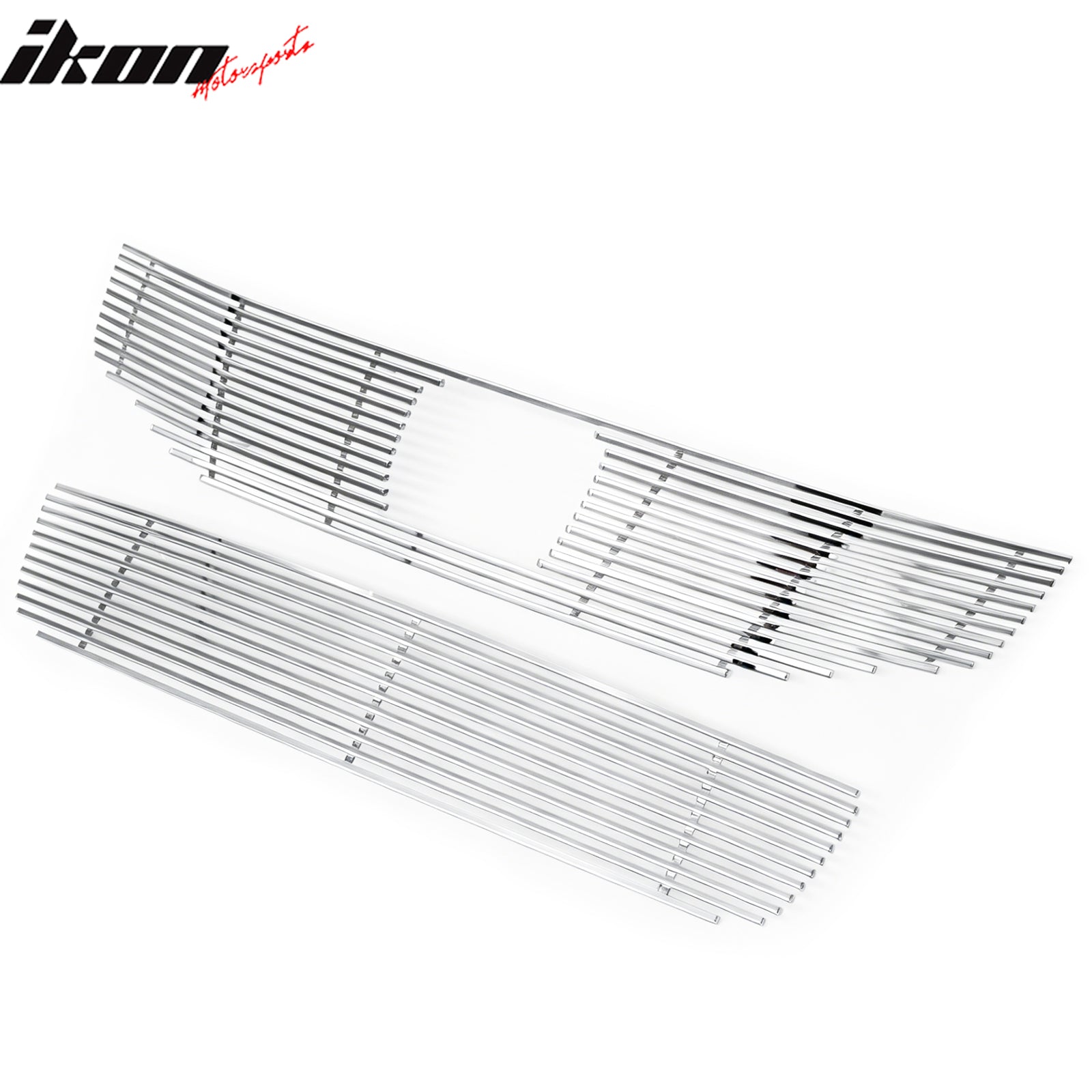 Fits 2011-2012 Honda Accord Sedan Billet Style Front Upper + Lower Grille Insert