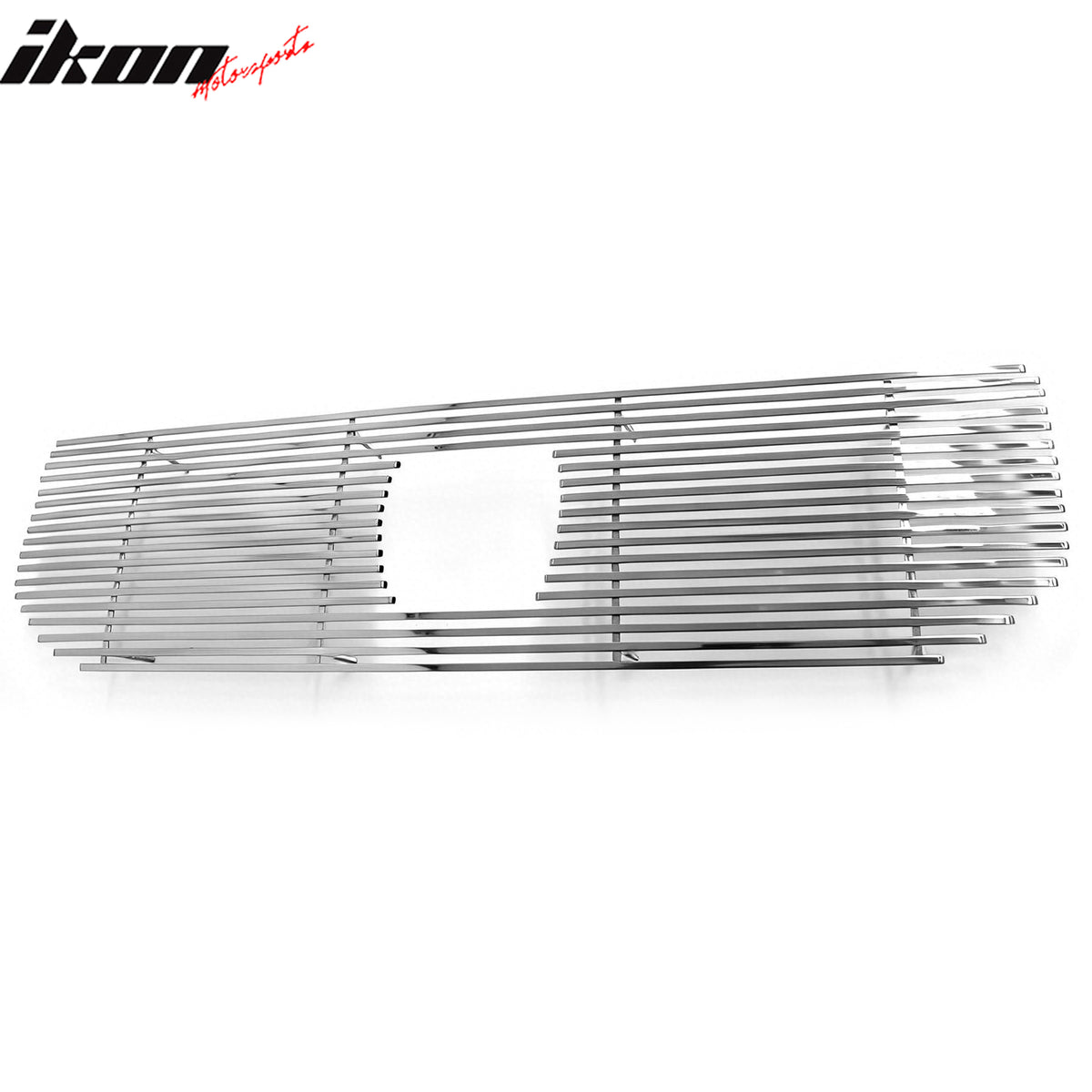 IKON MOTORSPORTS Front Upper Grille, Compatible with 2009-2011 Honda Ridgeline, Billet Style Chrome Stainless Steel Replacement Front Bumper Hood Grill 3PCS