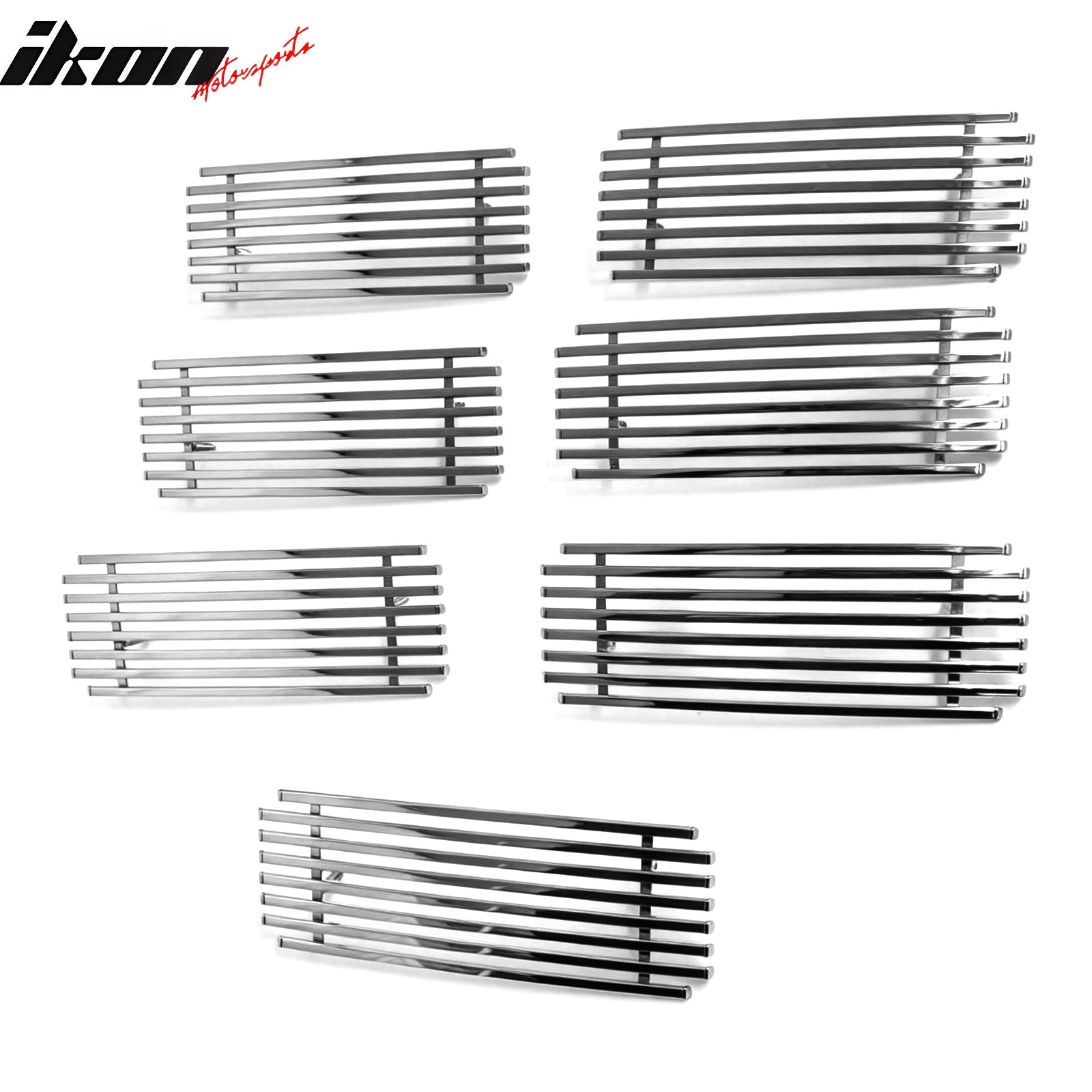 For 06-11 Jeep Commander Billet Style Stainless Steel Upper Grille Insert Chrome