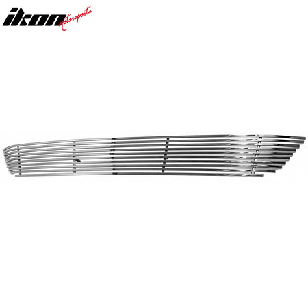 IKON MOTORSPORTS Front Lower Grille Insert, Compatible with 2006-2008 Lexus IS250/IS350, Horizontal Billet Style Chrome Stainless Steel Replacement Front Bumper Grill