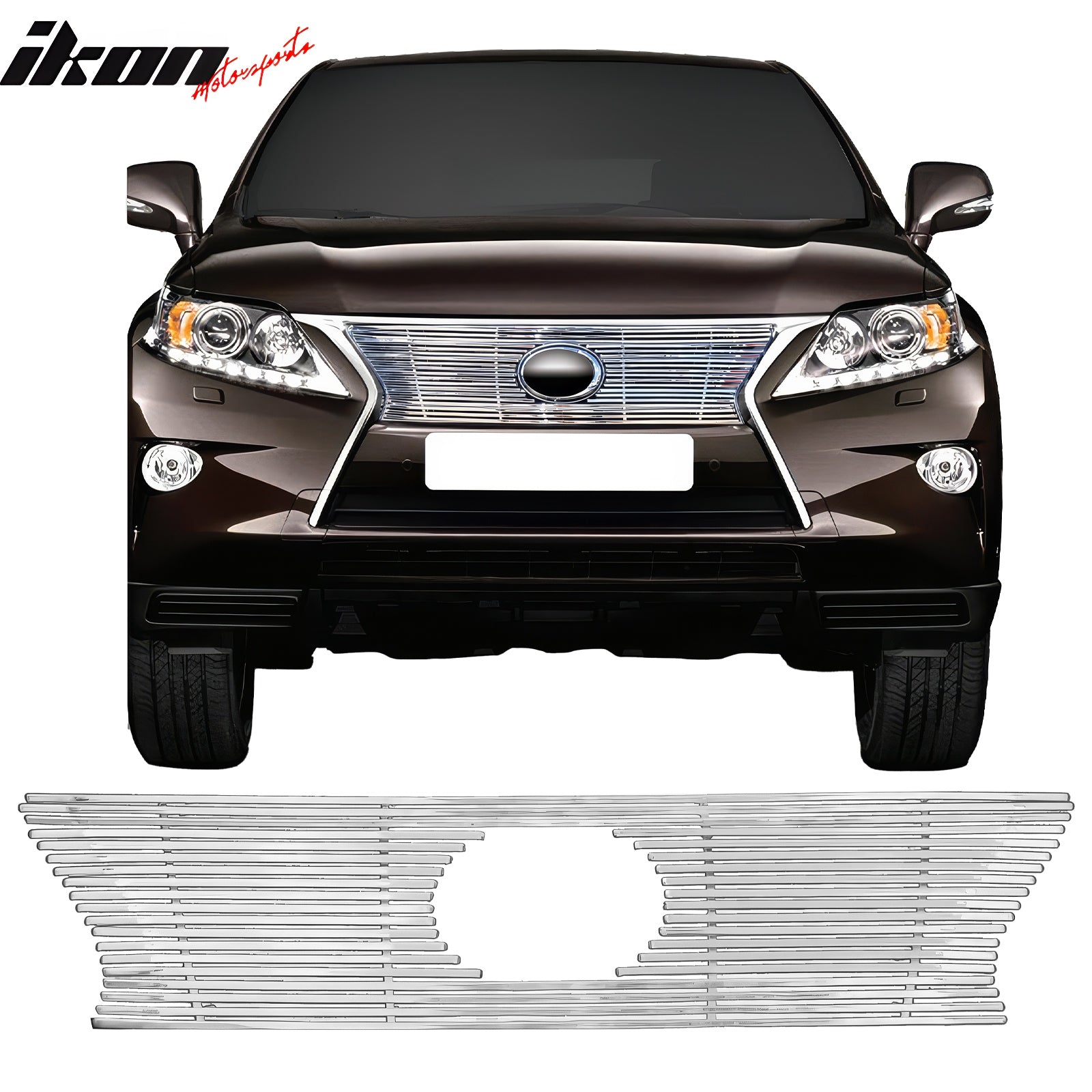 Fits 13-15 Lexus RX350 Billet Style Chrome Front Insert Grille ...
