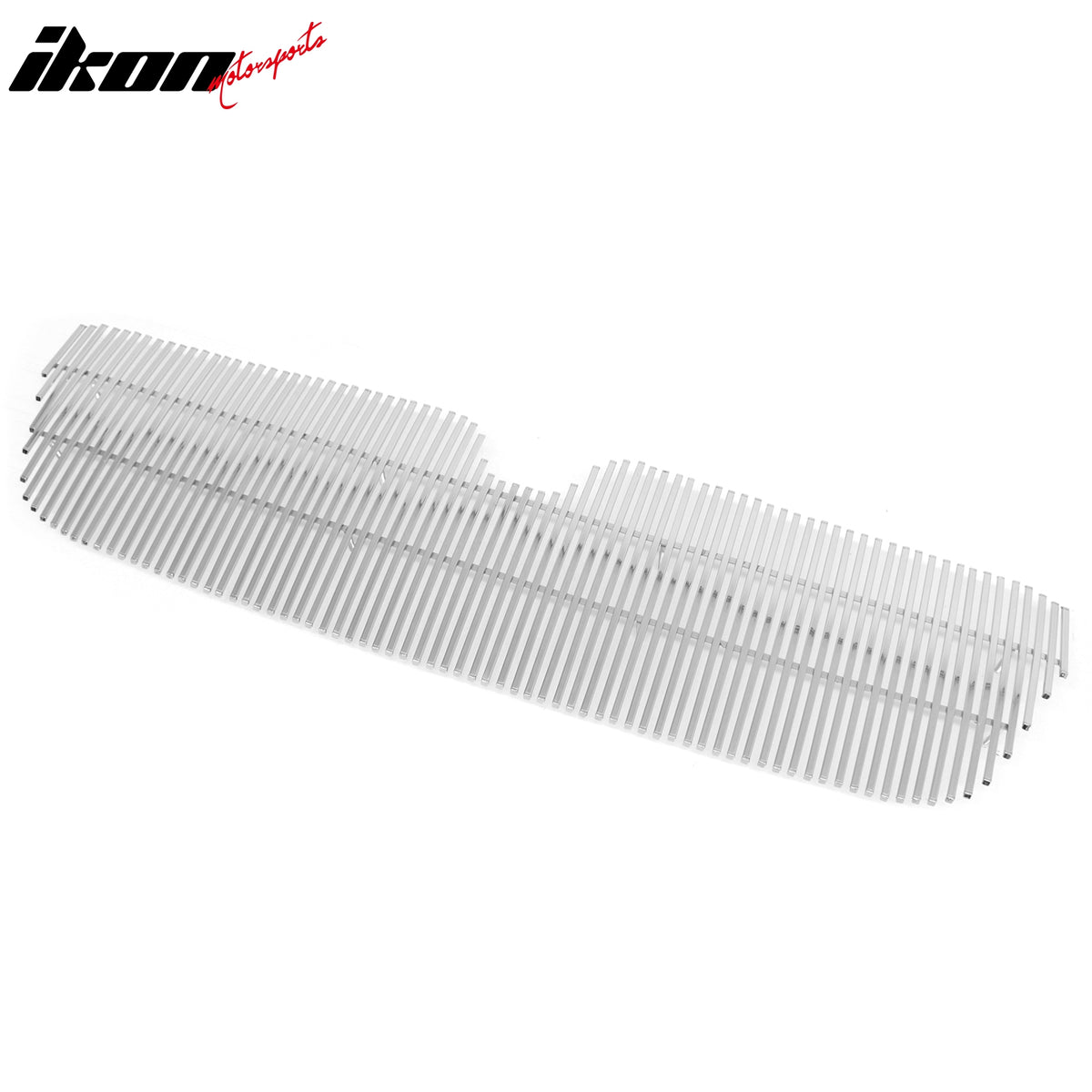 IKON MOTORSPORTS Front Upper Grille, Compatible with 2003-2006 Lincoln Navigator, Chrome Stainless Steel Vertical Billet Style Replacement Front Bumper Hood Grill, 1Piece