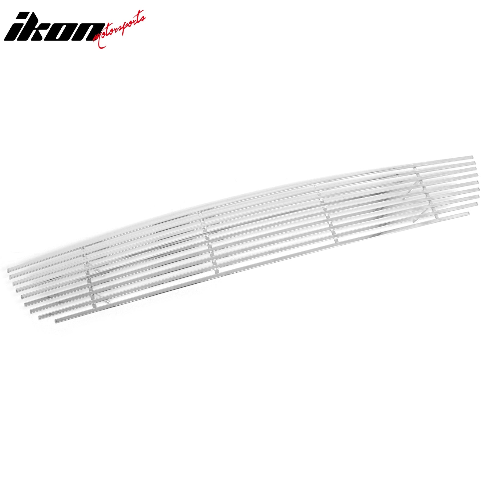IKON MOTORSPORTS Front Lower Grille, Compatible with 2010-2012 Nissan Altima Sedan 4-Door, Chrome Stainless Steel Billet Style Replacement Front Bumper Hood Grill, 1Piece