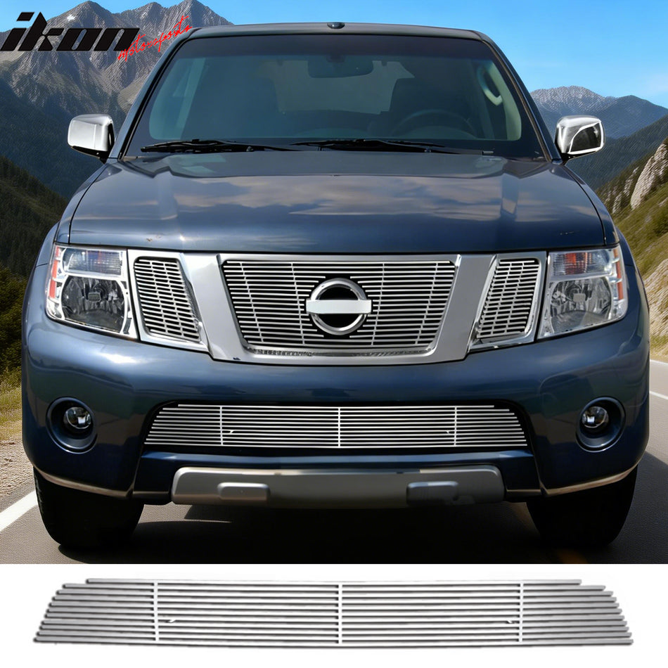 2008-2012 Nissan Pathfinder Chrome Billet Front Bumper Grille Stainless Steel