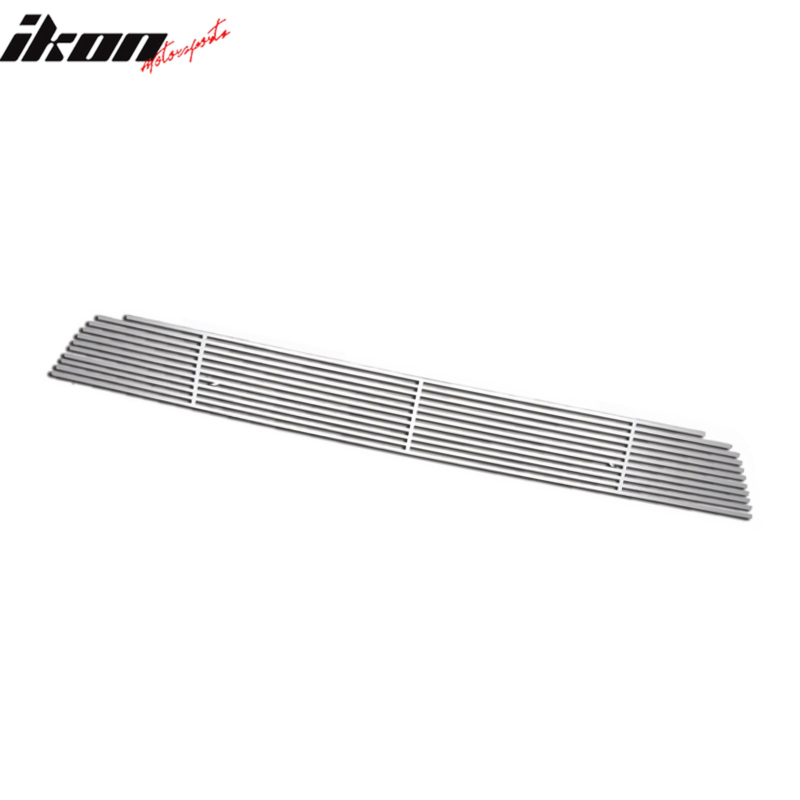 IKON MOTORSPORTS Front Lower Insert Grille, Compatible with 2008-2012 Nissan Pathfinder, Billet Style Chrome Stainless Steel Replacement Front Bumper Hood Grill 1PC