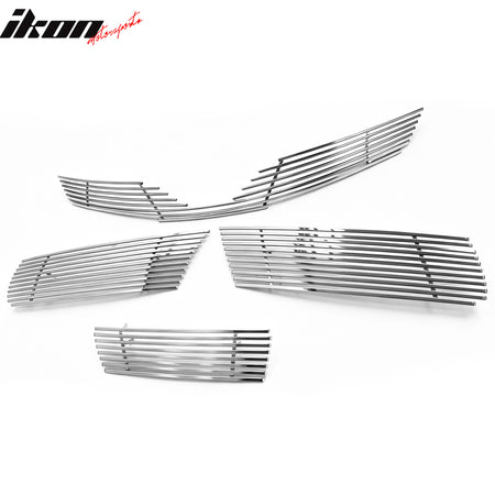 Fits 12-14 Camry SE Chrome Stainless Steel Front Bumper Hood Insert Mesh Grille